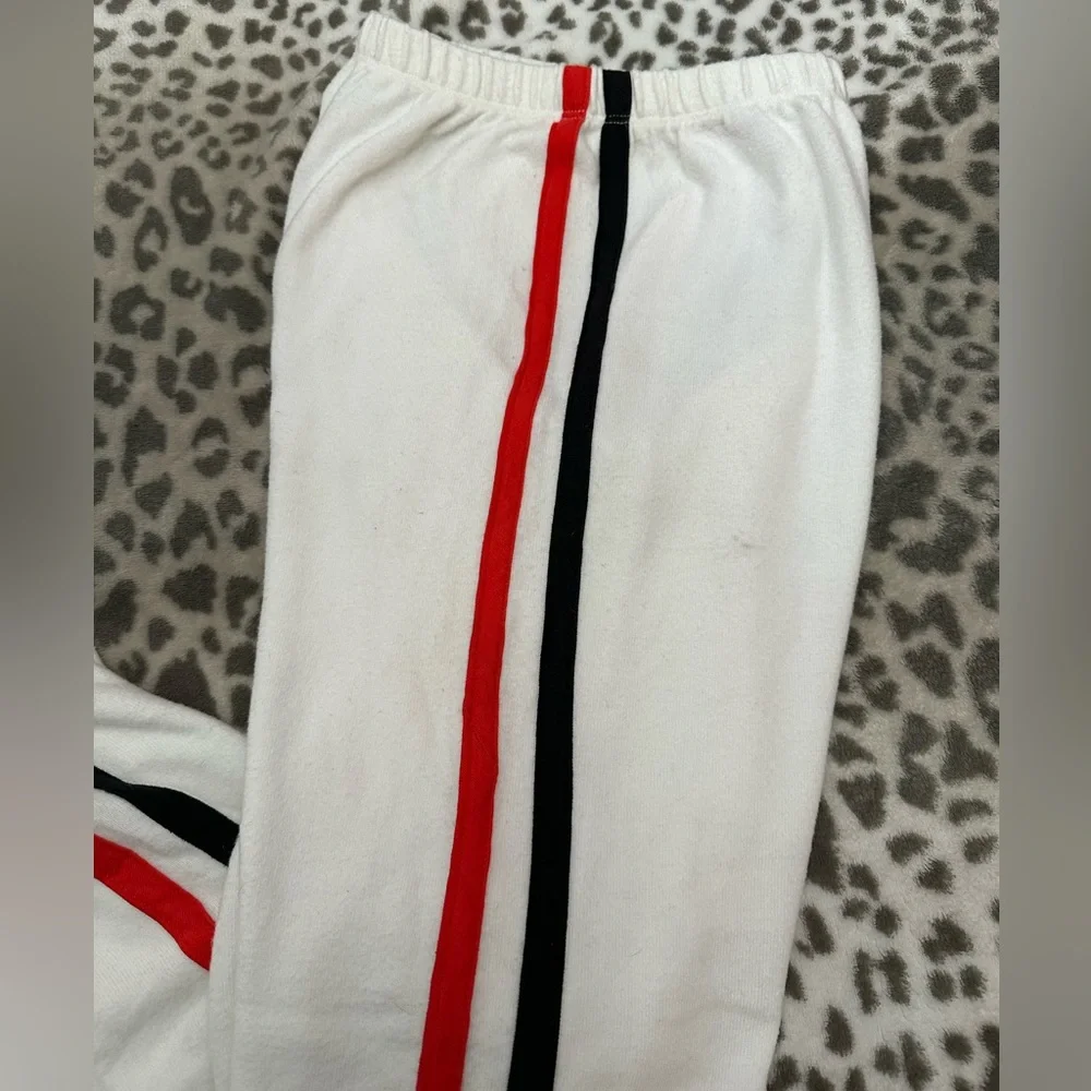 Wildfox Classic Heart Bottom Knox Pants Vintage Varsity Clean White Size Small